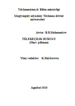 Telekeçilik hukugy